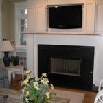 Absolute black honed granite for your fireplace hearth and surround